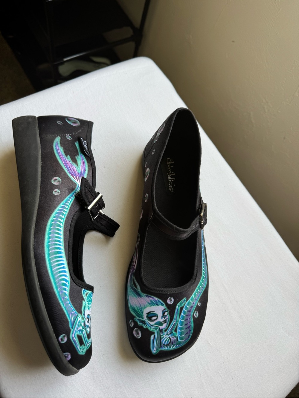 Hot Chocolate Design Chocolaticas Mermaid Phantom Mary Jane flats size 40 USA 10